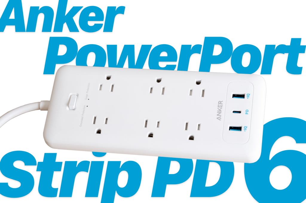 超熱 Anker PowerPort Strip PD USBポート付き電源タップ コンセント差込口 6口 iPhone iPad MacBook  Android各種 その他USB機器対応