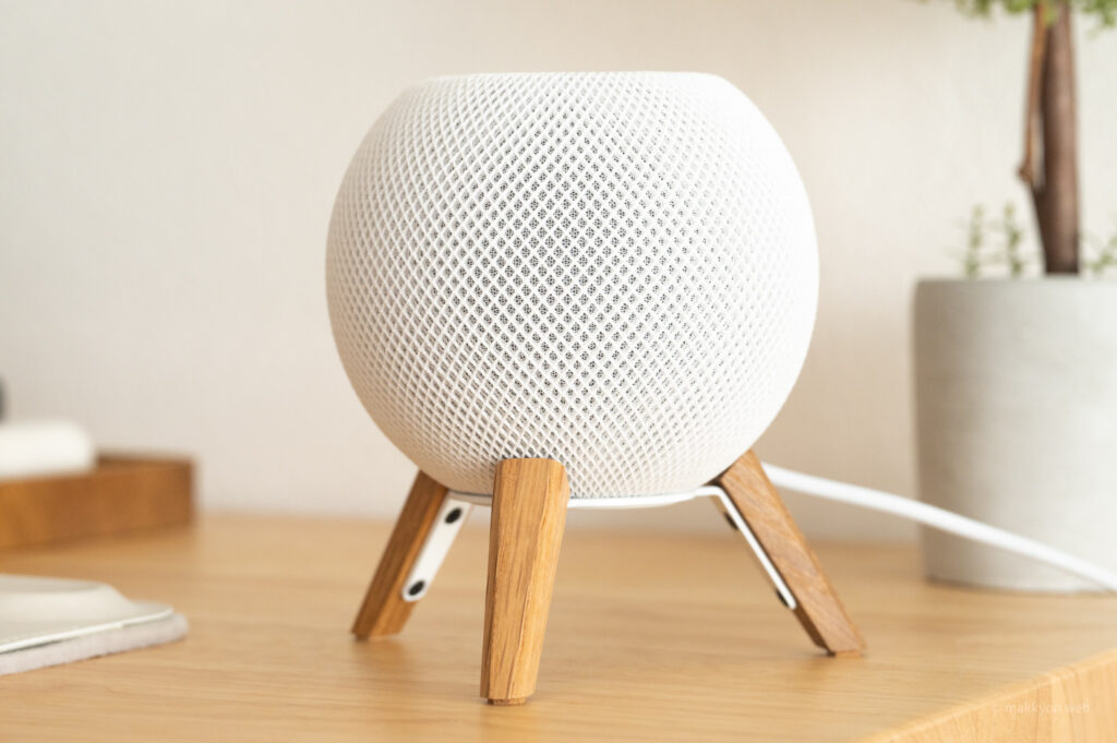 balolo TriPod for HomePod mini レビュー！インテリアになじむ無垢材のウッドスタンド！ makkyon web