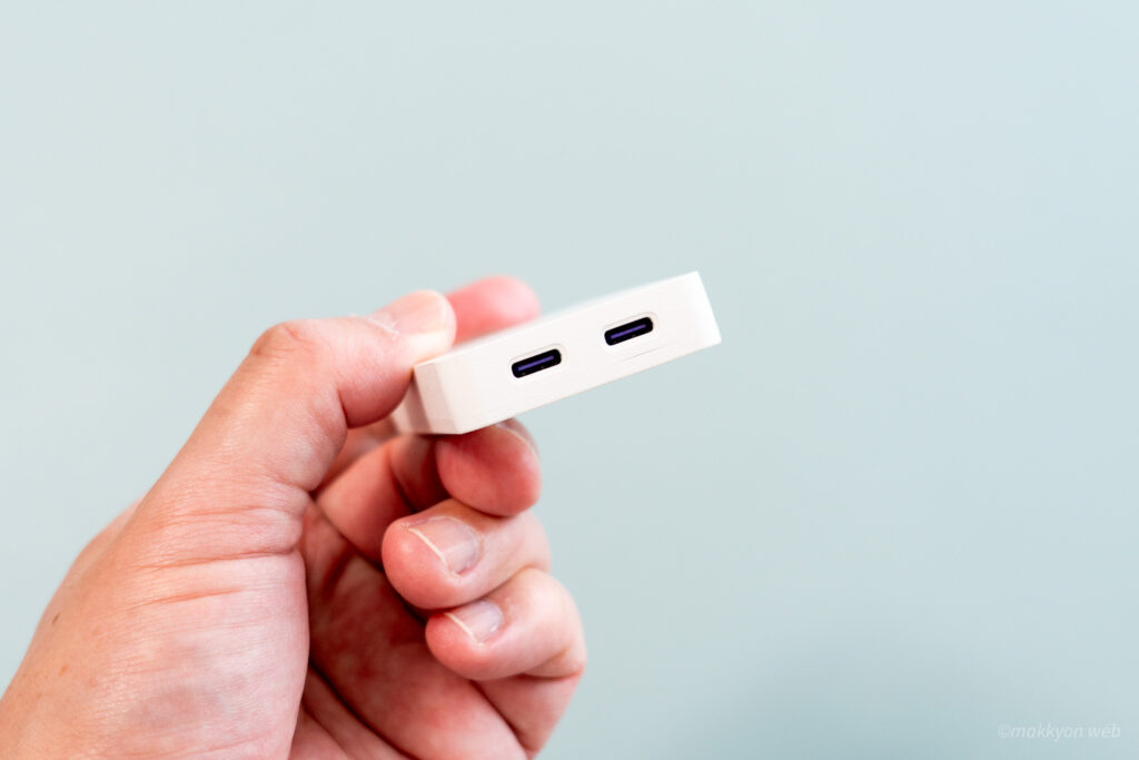 CIO NovaPort SLIM2 65WにはUSB-Cポートが2つある