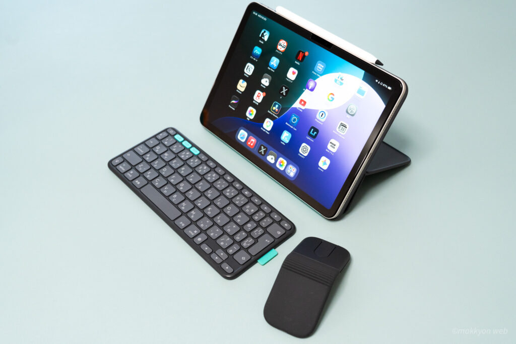 iPad Air/Pro用キーボードケース「Flip Folio」をMobi Foldを組み合わせる