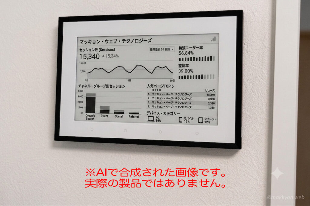 Google Analyticsの指標を表示してくれる妄想上のSwitchBot スマートデイリーステーション