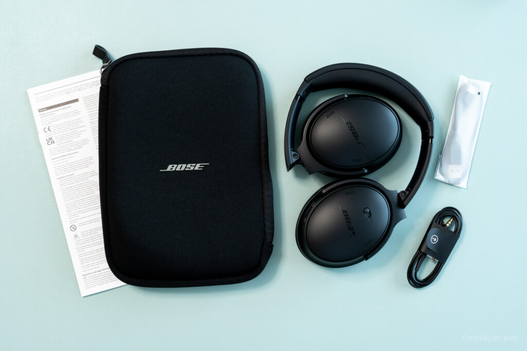 QuietComfort SC Headphonesの付属品一覧